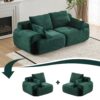 Compressed Sofa, 2 Seater Large Sectional Couches For Living Room - Green - Image 4