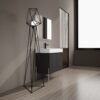 Minimalist 36" Freestanding Bathroom Vanity With Resin Sink And Storage Cabinet - Dark Oak - Image 5