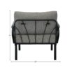 Rajni - Patio Set (1 Armed Chair, 1 Ottoman) - Gray - Image 9