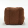 Modern Indoor Fluffy Bean Bag Chair With Memory Foam And Ottoman Super Soft Velvet - Brown - Image 16