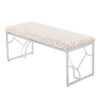 Constellation - Contemporary Bench - Silver / Gray Leopard - Image 3