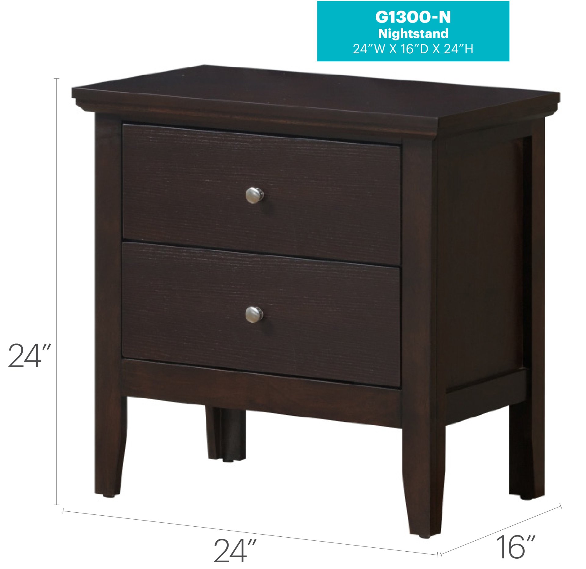 Primo - Nightstand With Storage Drawers - Espresso - Image 5