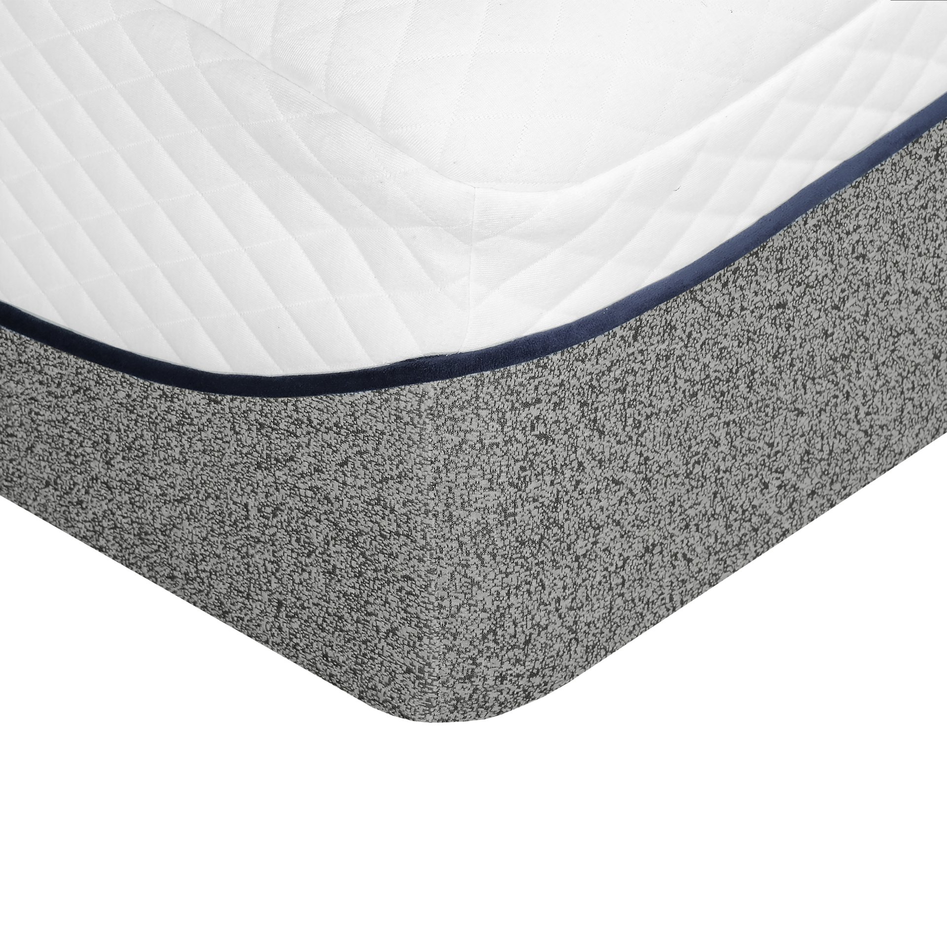 Ultra Plush 13" Gel Memory Foam Mattress For King Size Bed With Double Layered Jacquard Cover - Gray / White - Image 6