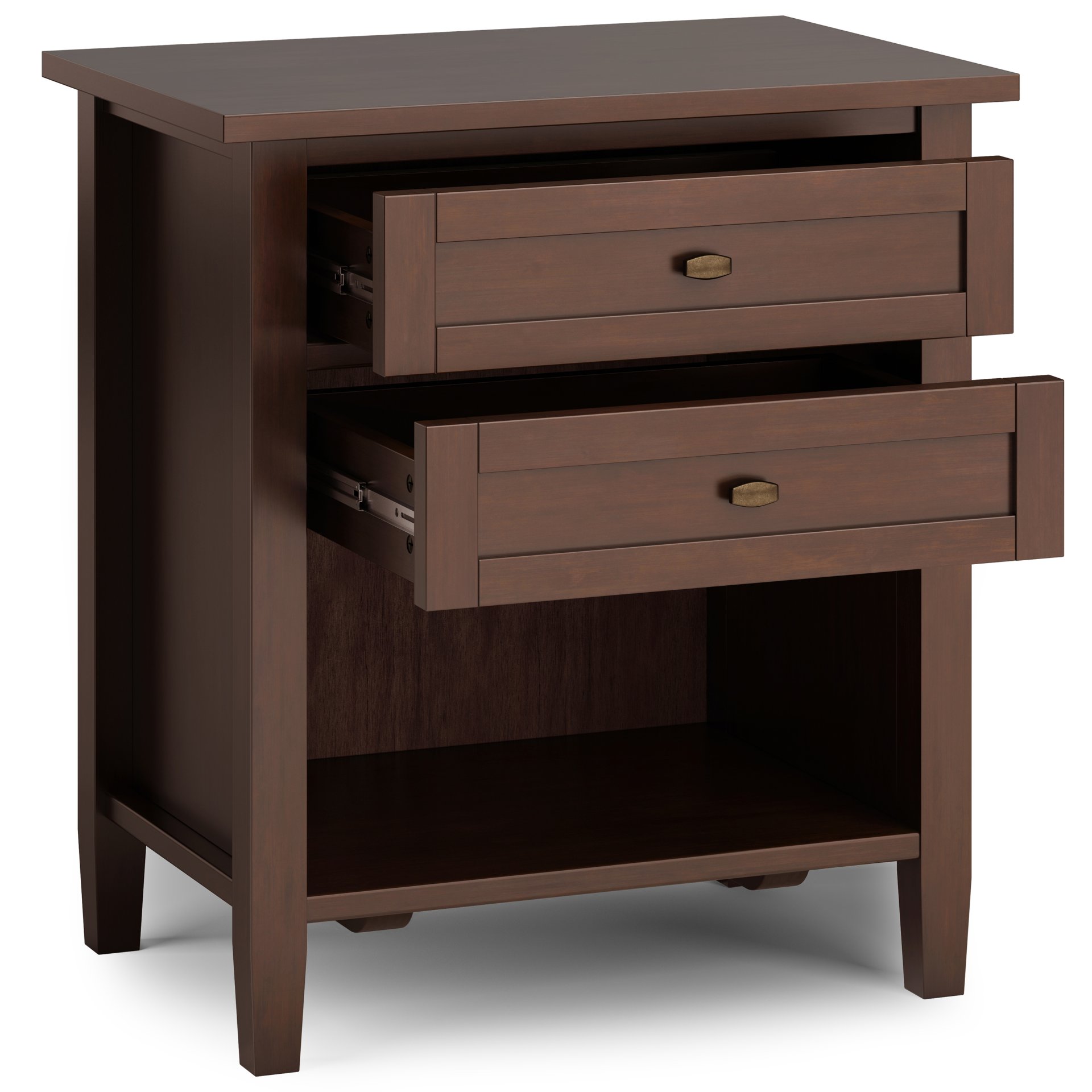 Warm Shaker - Bedside Table - Russet Brown - Image 9