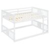Full Over Full Bunk Bed With Ladder - White - Image 2