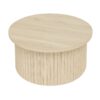 Coffee Table, Round Coffee Table, Modern Side Tables Accent End Table For Living Room, Apartment - Natural - Image 9