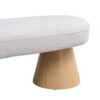 Dining Bench For Dining Room, Upholstered Bedroom End Of Bed Entryway Bench Fabric Ottoman For Living Room - Beige - Image 10