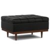 Mariah - Coffee Table Storage Ottoman - Black - Image 7