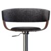 Lowell - Adjustable Swivel Bar Stool - Charcoal Gray - Image 2