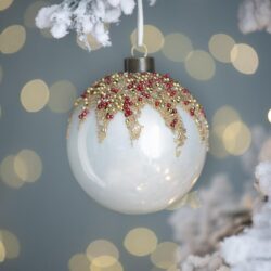 Christmas Ball Ornaments, Decorative Hanging Ball Christmas Tree Ornaments, For Holiday Party Decorations (Set of 6) - Multi