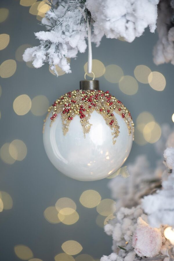 Christmas Ball Ornaments, Decorative Hanging Ball Christmas Tree Ornaments, For Holiday Party Decorations (Set of 6) - Multi