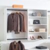 Devi - Wall Mounted Wood Closet System Modular Versatility And Warm - White - Image 6