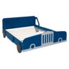 Full Size Car-Shaped Platform Bed & Wheels - Blue - Image 11