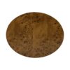 Nebula - Accent Oval Pillar Side Table - Medium Brown - Image 4