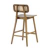 Bari - Indoor Wood Barstool Set Rubberwood And Rattan - Walnut - Image 7