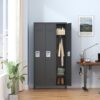 Storage Locker Cabinet With Locks For Employees, Home Gym Office School Garage - Black - Image 9