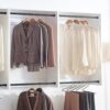 Devi - Modern Wall Mounted Wood Closet System With Modular Versatility - White - Image 4