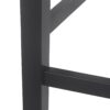 Farmhouse Style Counter Height Chair With Upholstered Seat - Black - Image 12