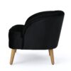 Accent Chair, Club Armchair, Modern Reading Chair - Black - Image 7