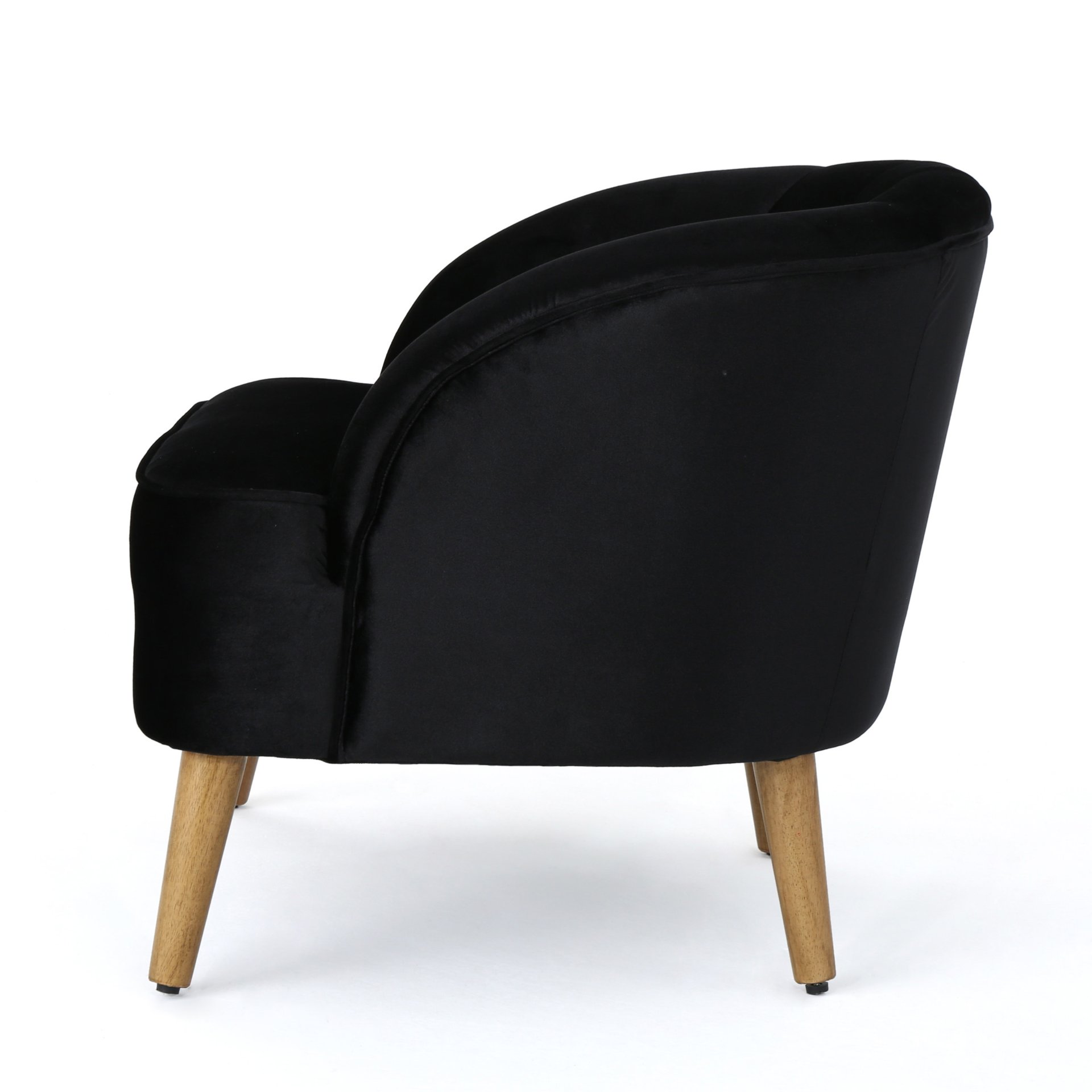 Accent Chair, Club Armchair, Modern Reading Chair - Black - Image 7