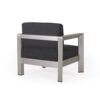 Aviara - Luxurious Outdoor Club Chair Low Profile Deep Seating - Silver - Image 8