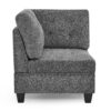 Modular Corner Sofa With Chenille Upholstery - Gray - Image 2