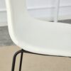 (Set of 2) Modern Minimalist Style Material Bar Stools, Suitable For Kitchen, Bar And Modern Home Design - White - Image 12
