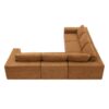 Modular Sectional With Wide Seat Free Combination L Shaped Couch Set Cloud Upholstered Minimalist Boneless Sofa - Brown - Image 8
