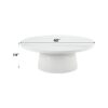 Zaid - Engineering Marble High Gloss Coffee Table - White - Image 4