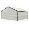 Double Garage Metal Shed With Side Entry Door, Can Storage Power Tools, Motorized Machinery, Farm Equipment, Pick Up Truck - Cream - Image 6