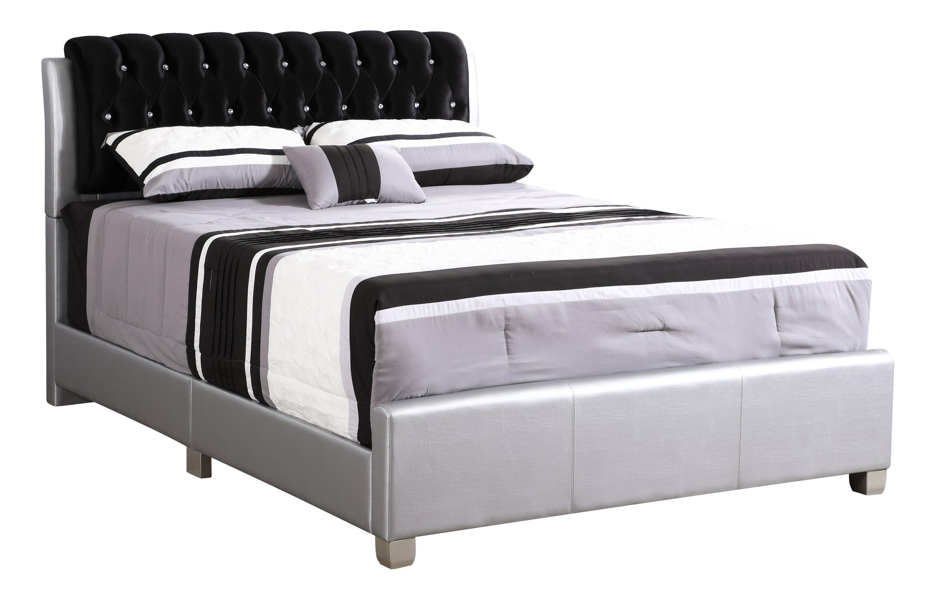 Marilla - King Bed - Silver - Image 2