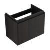 Modern 24" Bathroom Vanity With Ceramic Basin, Wall Mounted Sink Combo Cabinet - Black - Image 13
