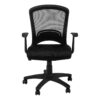 Office Chair, Adjustable Height, Swivel, Ergonomic, Armrests, Mesh - Black - Image 2