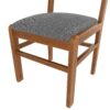 Dining Chairs (Set of 4), Mid Century Modern Fabric Upholstered Kitchen Side Chairs, Farmhouse Dining Room Chair - Brown / Gray - Image 14