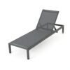 Outdoor Chaise Lounge Chair (Set of 2), Aluminum Adjustable Outside Chair For Pool Patio Beach Yard, All Weather Use UV Resistant 400Lbs Weight Capacity - Gray - Image 6