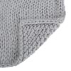Charming Acrylic Throw Blanket With Knitted Design - Silver - Image 8
