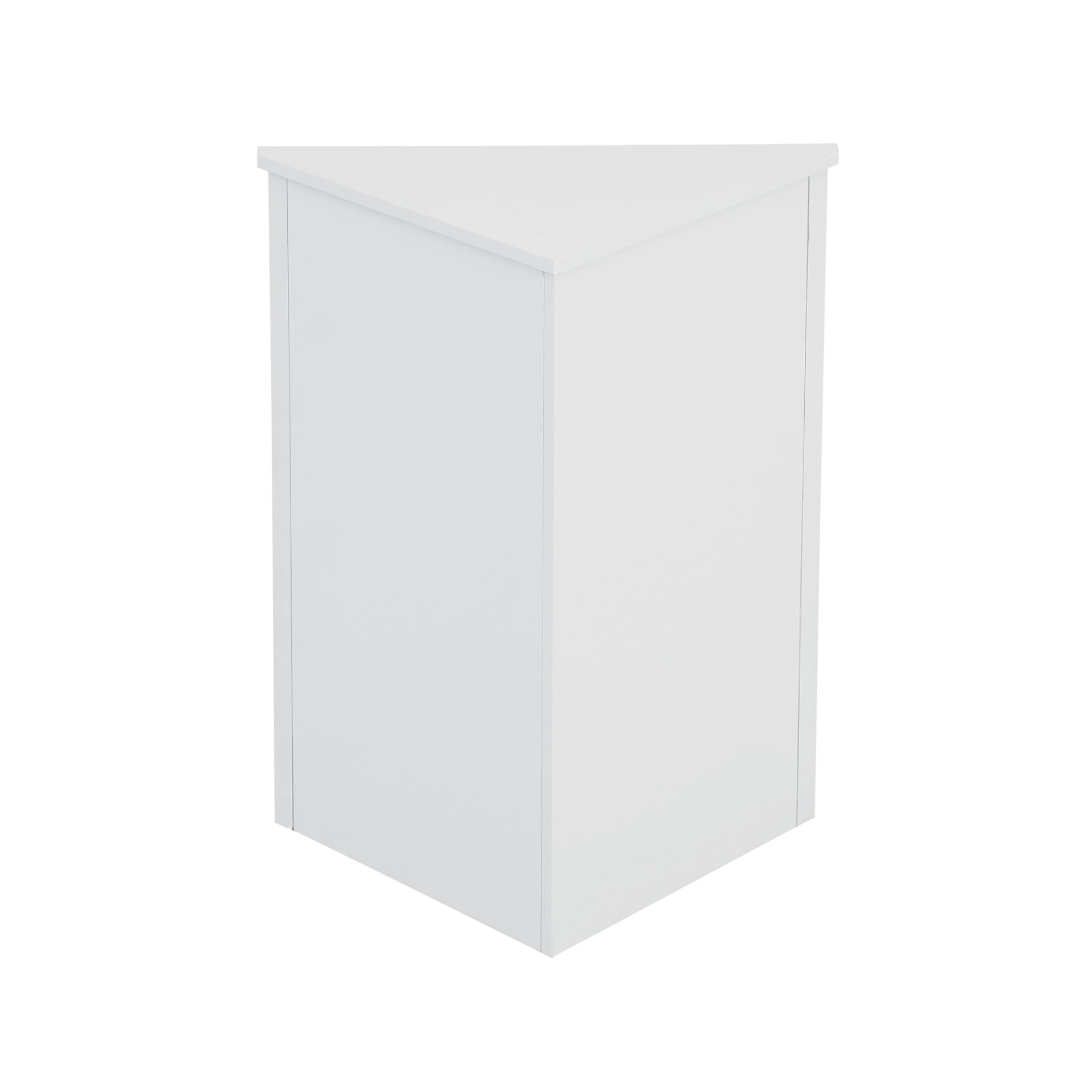 Triangle Bathroom Storage Cabinet With Adjustable Shelves, Freestanding Floor Cabinet For Home Kitchen - White - Image 20