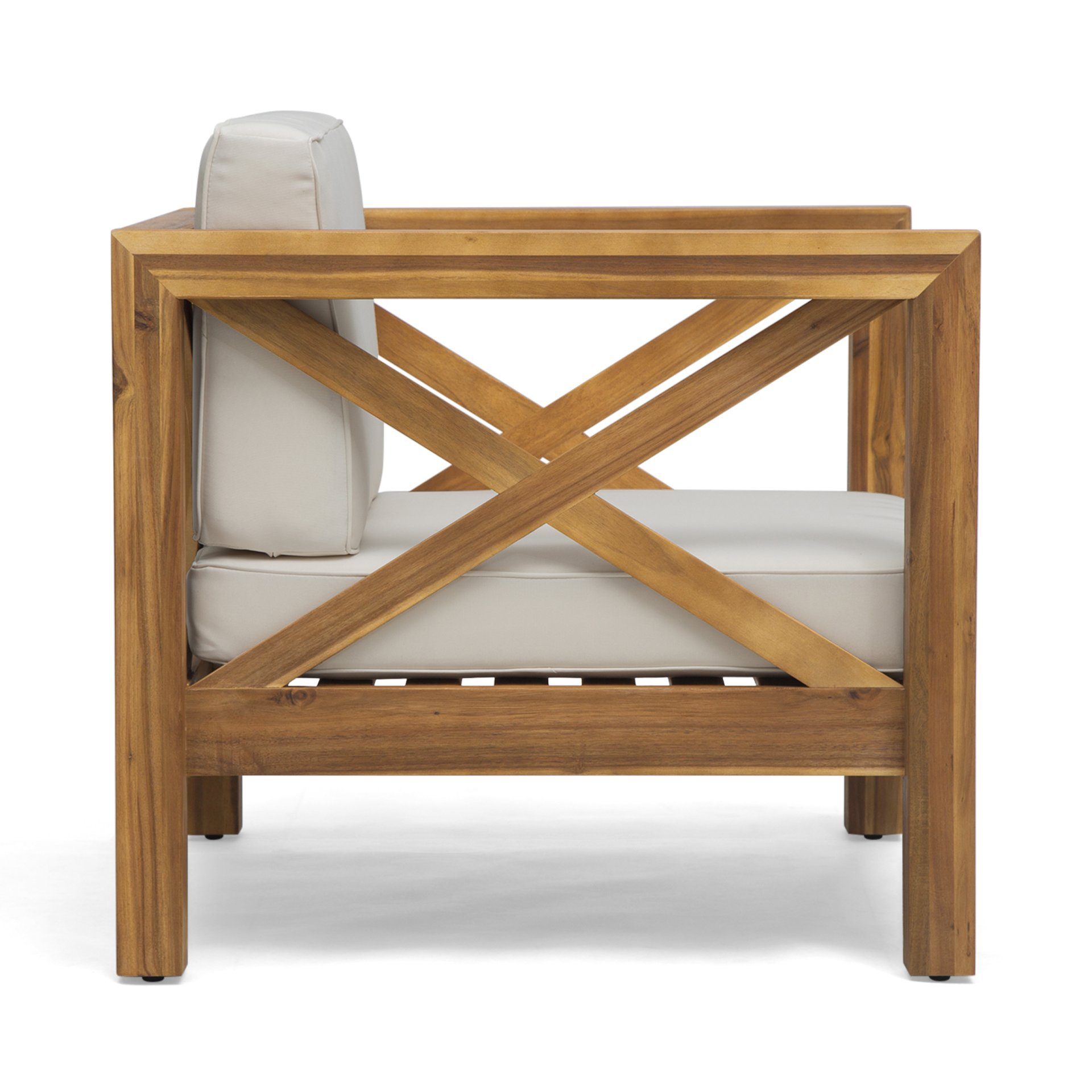 Brava - Modern Club Chair With Water Resistant Cushions - Beige - Image 8