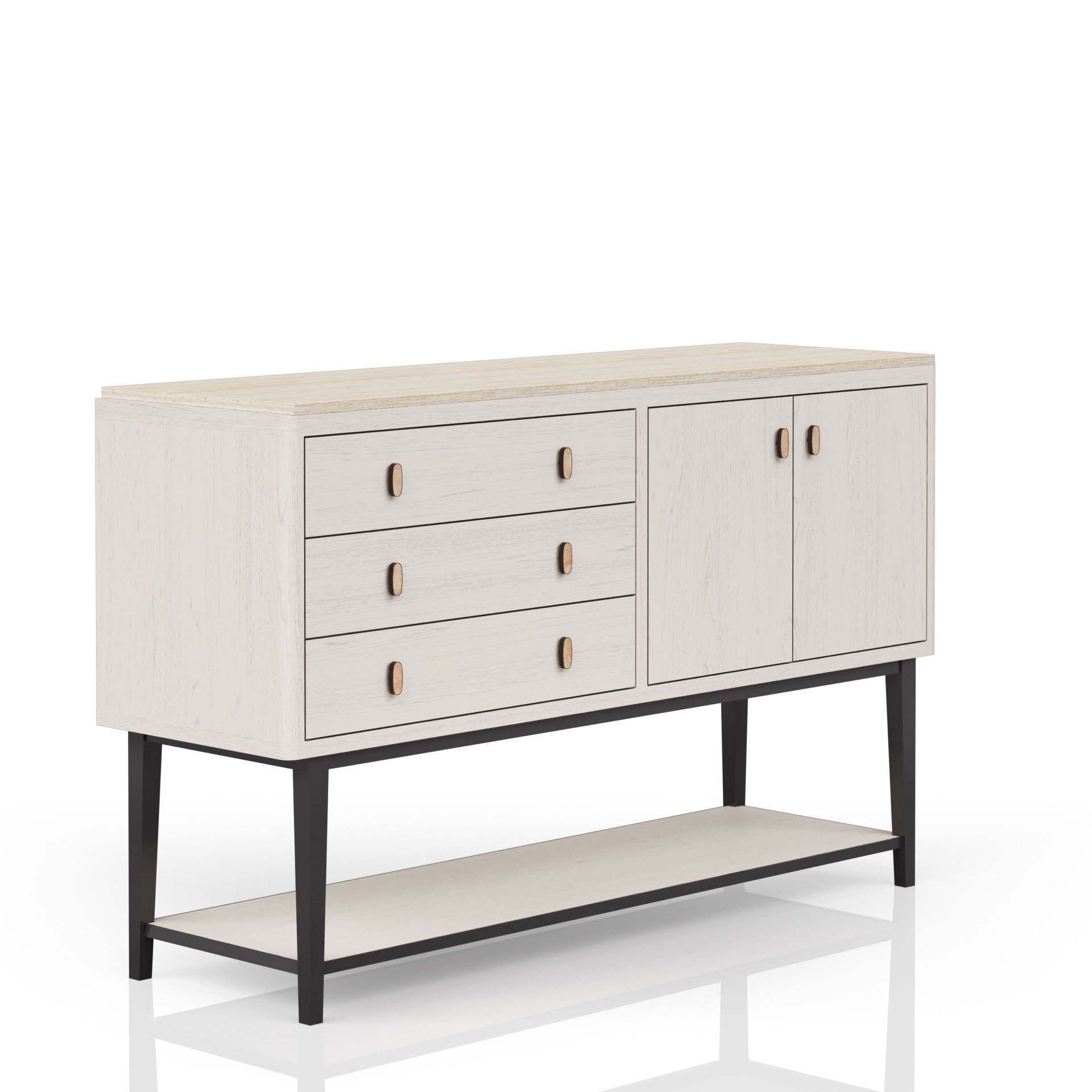 Server With Metal Base - White - Image 6