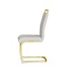 Modern Glass Dining Table Set For 4 With Golden Plating Legs And Chairs - Transparent - Image 8
