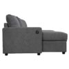 Modern Convertible Sectional Sofa With Storage Chaise Lounges And USB Ports - Dark Gray - Image 26