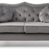 Cozy Transitional Flared Arm Loveseat - Dark Gray - Image 2