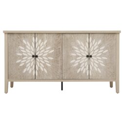 Sideboard Buffet Cabinet, Storage Cabinet With Storage, Modern Storage Cabinet With 4 Doors & Adjustable Shelves For Living Room, Dining Room, Kitchen And Entryway