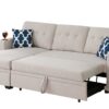 Sectional With Storage Chaise And Cupholder Armrest - Beige - Image 16