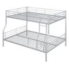 Full Long Over Queen Metal Bunk Bed - Sliver - Image 3