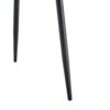 Luxury Simple Chair Linen Cotton High Resilience Dining Chair With Black Metal Legs (Set of 4) - Light Gray - Image 18
