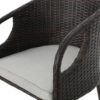 Outdoor 31" Rattan Barstools With Waterproof Cushions (Set of 2) - Multi Brown - Image 13
