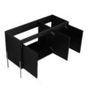 Modern Freestanding Bathroom Vanity With Storage Cabinet And Soft Close Doors - Dark Oak - Image 14