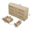 Rattan Locker With 9 Drawers And Metal Handles For Kitchen, Living Room, Bedroom - Natural - Image 3