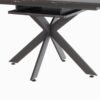 Modern Extendable Dining Table Set With Curved Backrest Chairs - Black White - Image 5